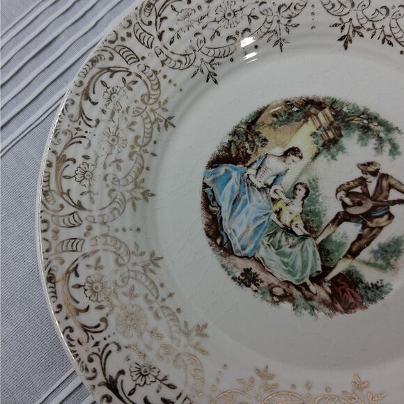 Set of 4 American Limoges Triumph China D'OR IT-S284 Teacup & Saucer Sets 22K - Picture 13 of 15